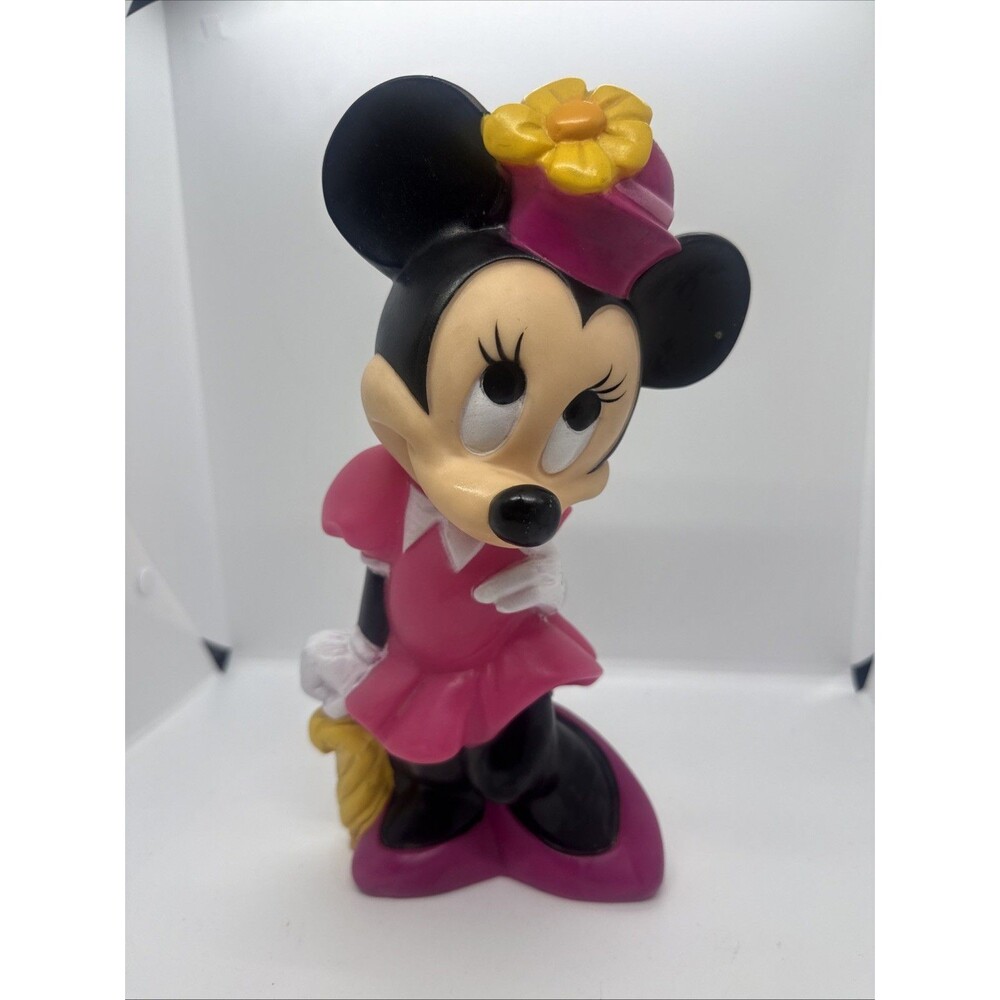 VINTAGE MINNIE MOUSE WALT DISNEY COMPANY ILLCO COIN BANK  11" TALL